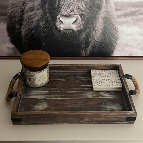 Two Wooden Trays - Picture 2 of 3